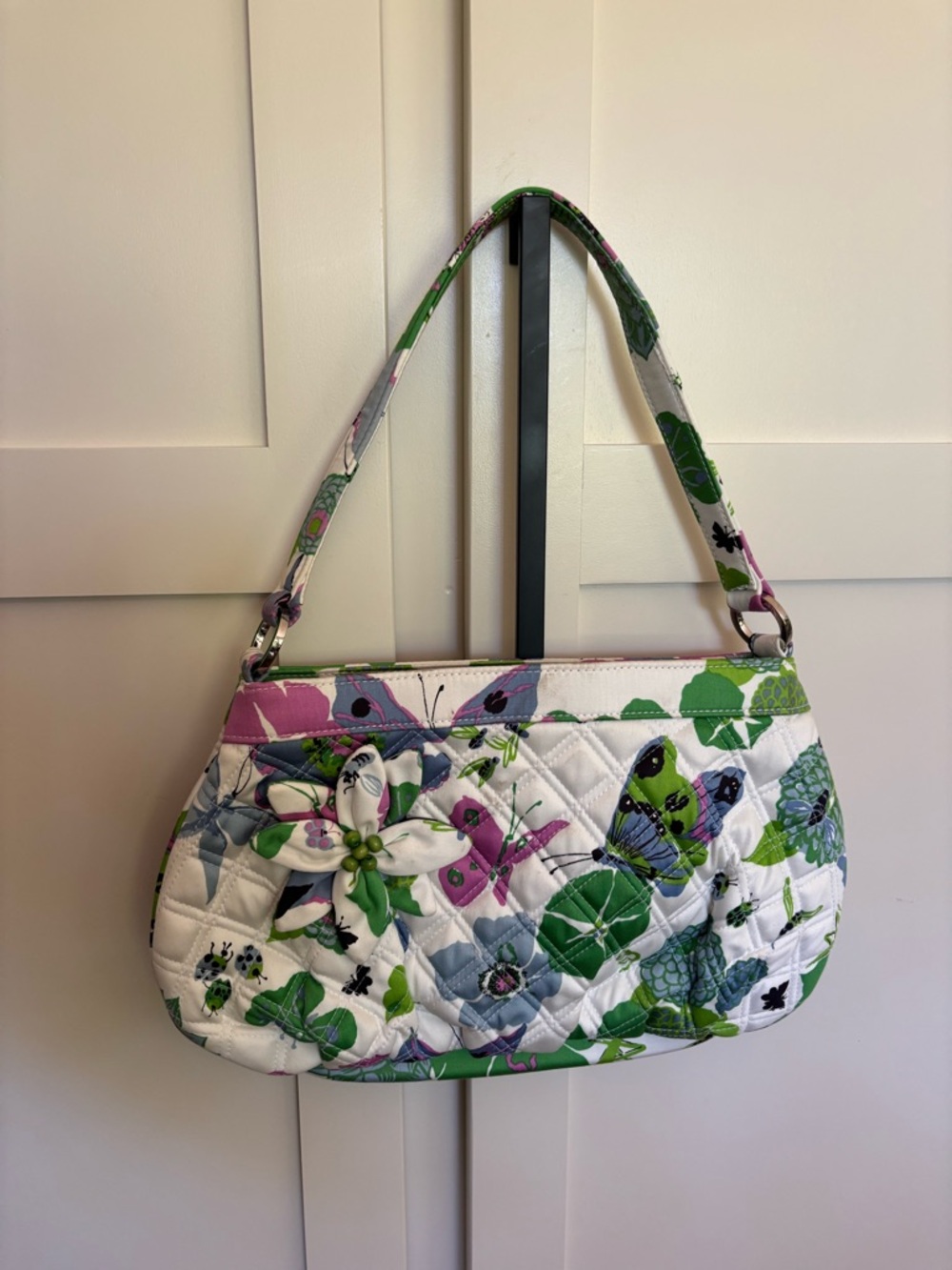 Y2K Vintage Vera Bradley Coastal Butterly Garden Shoulder Bag